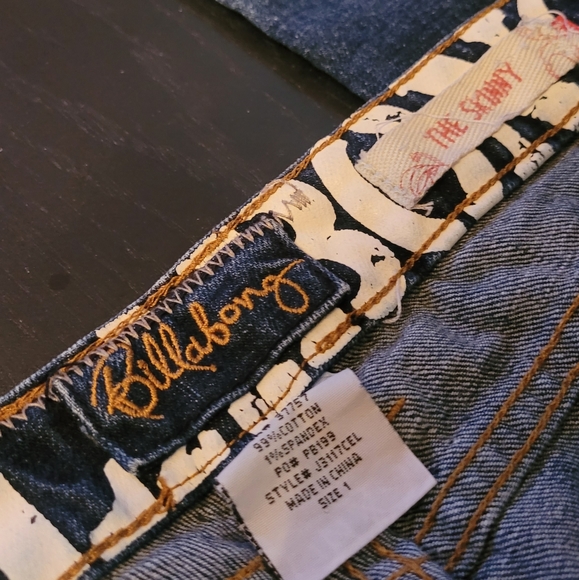 Billabong skinny jeans size 1 - Picture 3 of 5